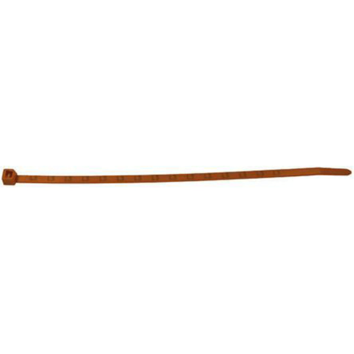 HellermannTyton Cable Tie, Printed ID for Metering, 200mm x 4.6 mm, Orange Nylon, Pk-1000