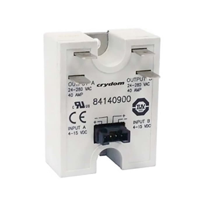 Sensata Crydom Solid State Relay, 25 A Load, Panel Mount, 280 V Load, 32 V Control
