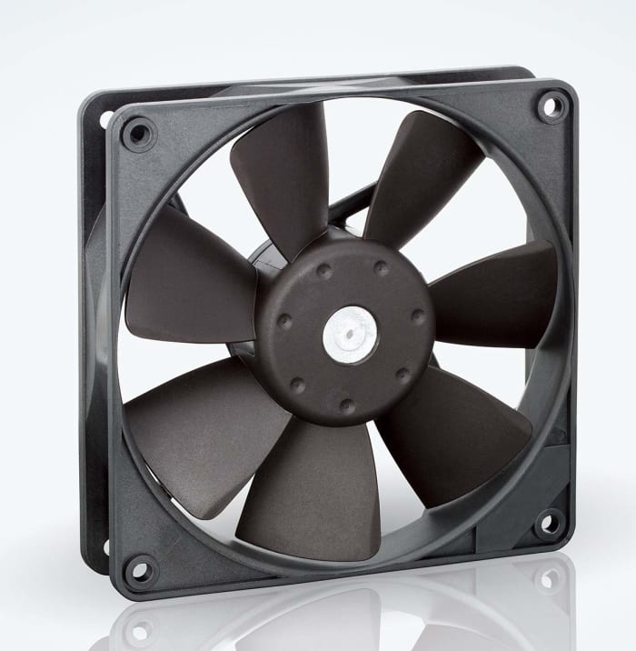 Axiální ventilátor, řada: 4400 F DC, 119 x 119 x 25mm, průtok vzduchu: 170m³/h 5W 24 V DC Čtvercový