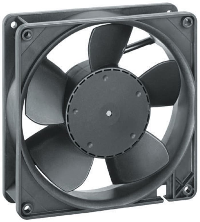 ebm-papst 5200N Series Axial Fan, 24 V dc, DC Operation, 216m³/h, 6W, 127 x 127 x 38mm