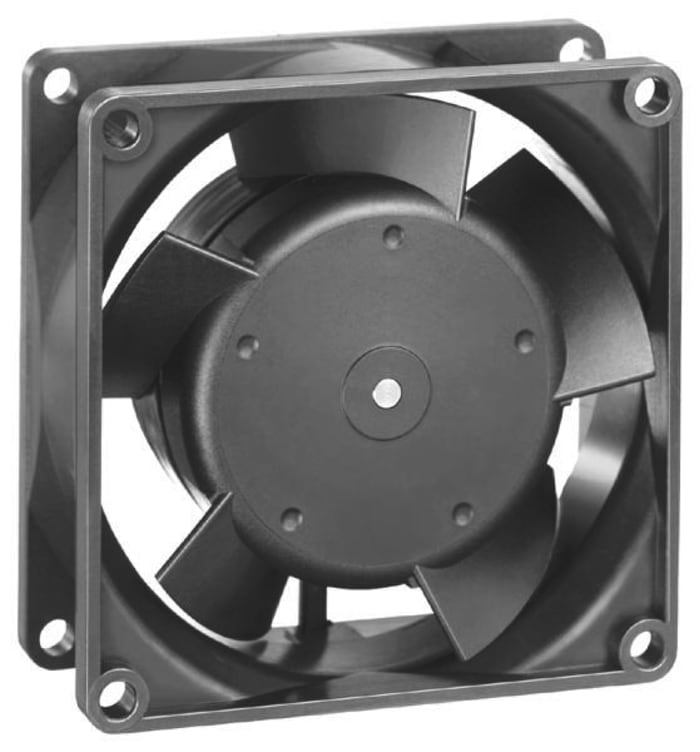 ebm-papst 8300 Series Axial Fan, 24 V dc, DC Operation, 32m³/h, 1W, 80 x 80 x 32mm
