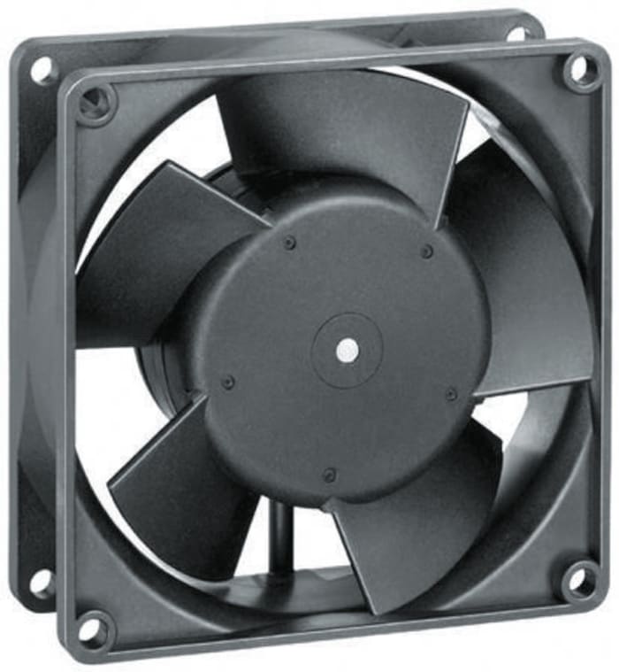 ebm-papst 3300 Series Axial Fan, 12 V dc, DC Operation, 56m³/h, 1.4W, 92 x 92 x 32mm