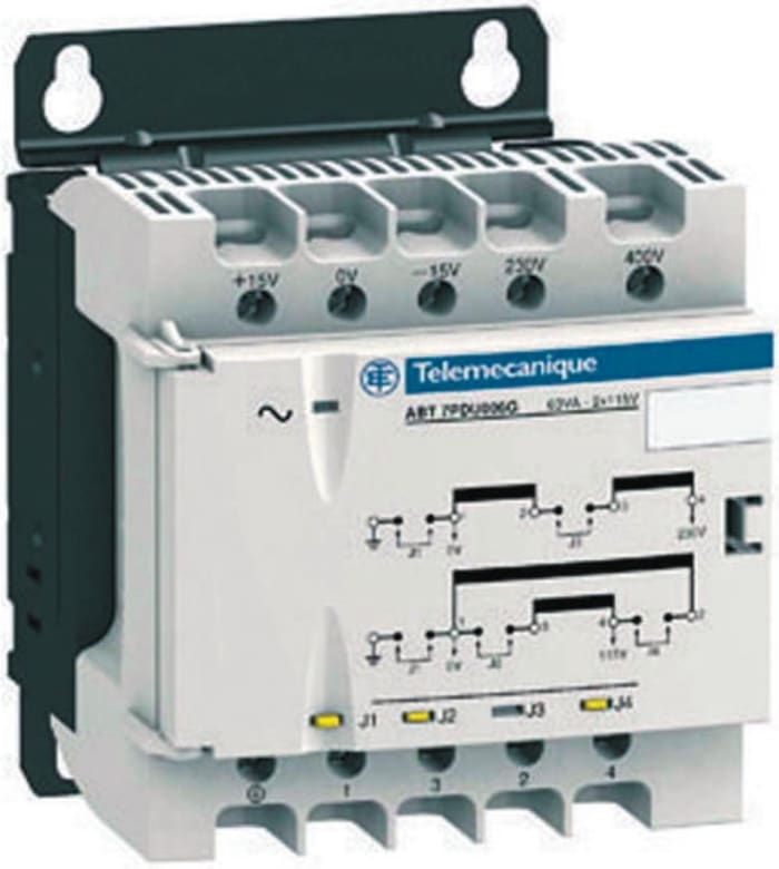 Schneider Electric 63VA 2 Output Chassis Mounting Transformer, 115 → 230V ac