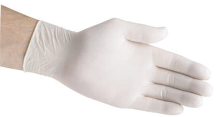 Ansell Natural Colour Powder-Free Latex Disposable Gloves, Size 7, Small, 1000 per Pack