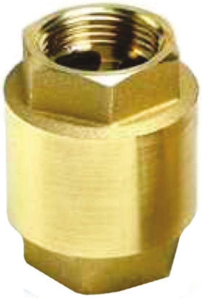 Brass Single Check Valve, BSP 1/2in, 20 bar