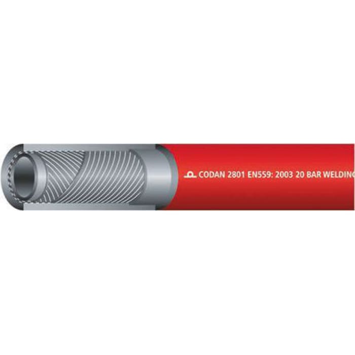 RS PRO EPDM, Hose Pipe, 10mm ID, 17mm OD, Red, 25m