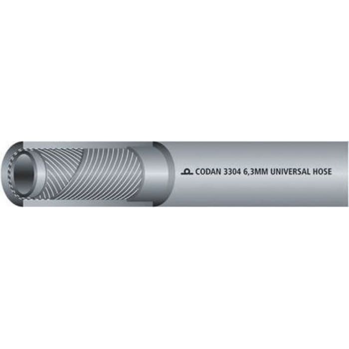 RS PRO EPDM, Hose Pipe, 25.4mm ID, 36.2mm OD, Grey, 25m