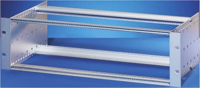 Rám pro montáž do racku, řada: EuropacPRO 6U x 84HP x 295mm, Hliník, nerezová ocel