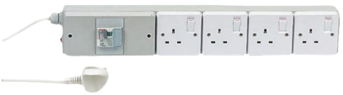 Bloc de distribution RS PRO 6 prises UK