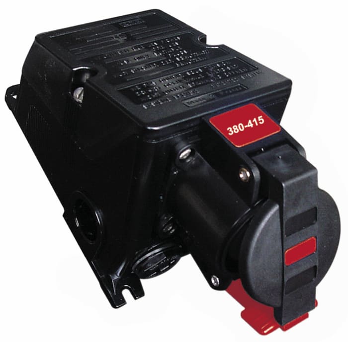 Connecteur industriel Emerson Network Power Femelle, 2P + E, 16A, 100 - 130 V c.a. 50 / 60 Hz, Montage en surface