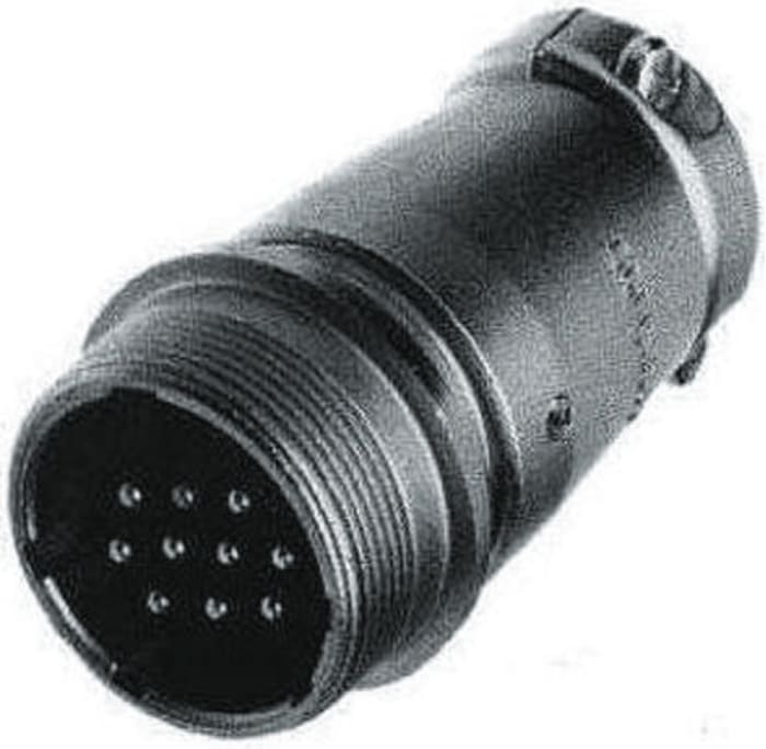 ITT Cannon Connector, 10 Contacts, Cable Mount, Socket, Male, JC Series