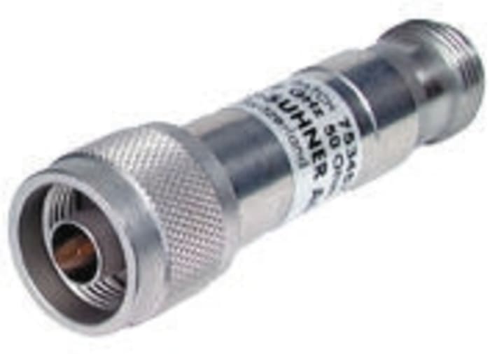Huber+Suhner 50Ω RF Attenuator N Connector N Plug to N Socket 0.8 dB, 6 dB, Operating Frequency 18GHz