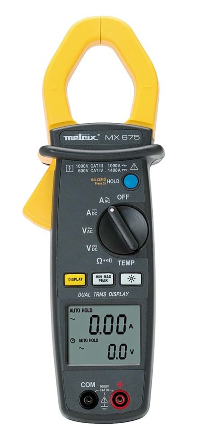 MX0675 Metrix | Metrix MX675 Clamp Meter, 1400A dc, Max Current 1000A ...