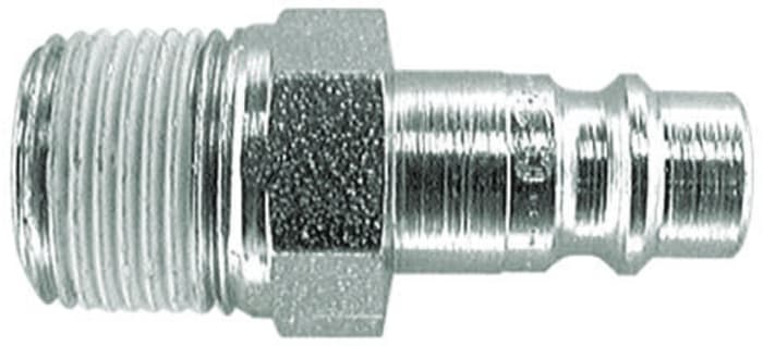 CEJN Steel Male Pneumatic Quick Connect Coupling, R 1/2 Male Threaded