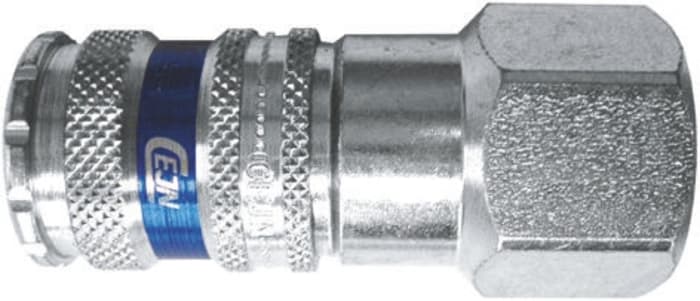 CEJN Brass, Steel Female Pneumatic Quick Connect Coupling, G 3/8 Female Threaded