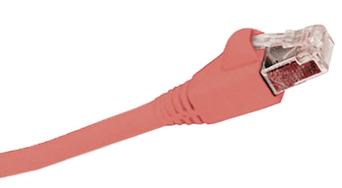 Molex Premise Networks Cat6 Ethernet Cable Assembly, F/UTP, Red PVC Sheath, 3m