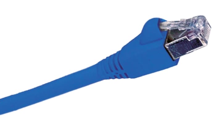 Molex Premise Networks Cat6 Ethernet Cable Assembly, F/UTP, Blue PVC Sheath, 2m