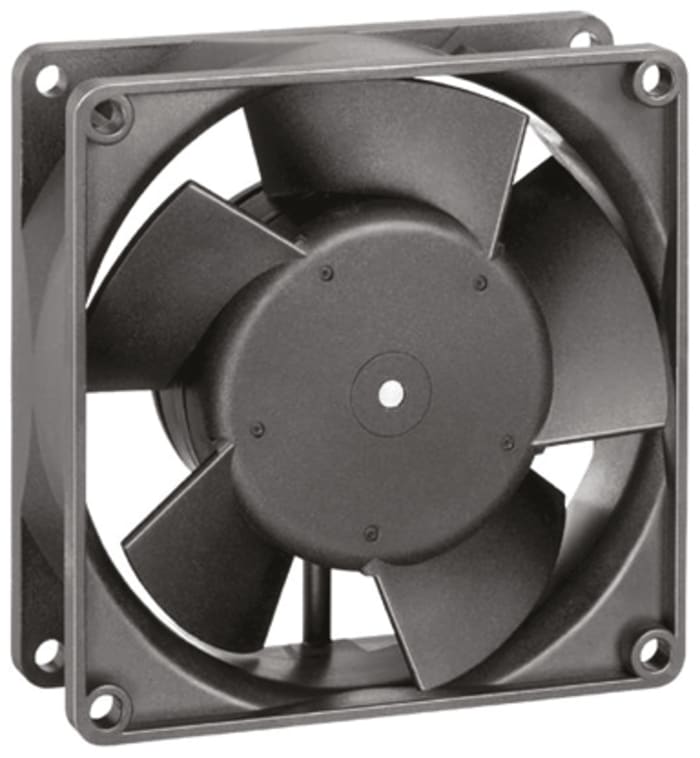 ebm-papst 3300 Series Axial Fan, 48 V dc, DC Operation, 80m³/h, 2.7W, 56mA Max, 92 x 92 x 32mm