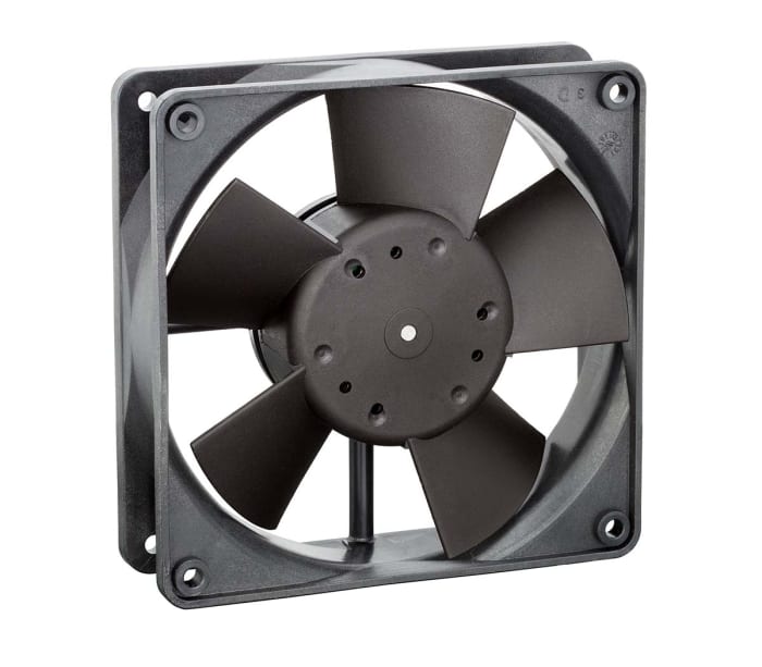 ebm-papst 4300 Series Axial Fan, 24 V dc, DC Operation, 170m³/h, 5W, 210mA Max, IP20, 119 x 119 x 32mm