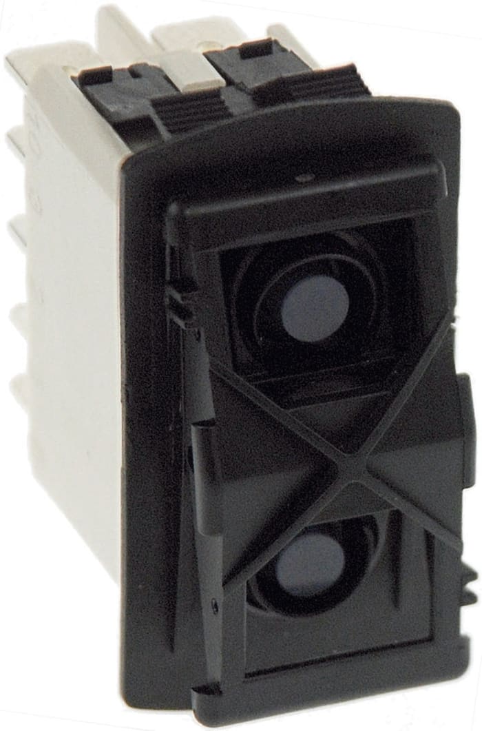 APEM Illuminated DPDT, On-Off-On Rocker Switch Panel Mount