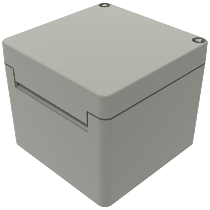 Coffret mural Rose Mini-Polyglas en Polyester Gris, diamètre extérieur 200 x 200 x 170mm, IP65