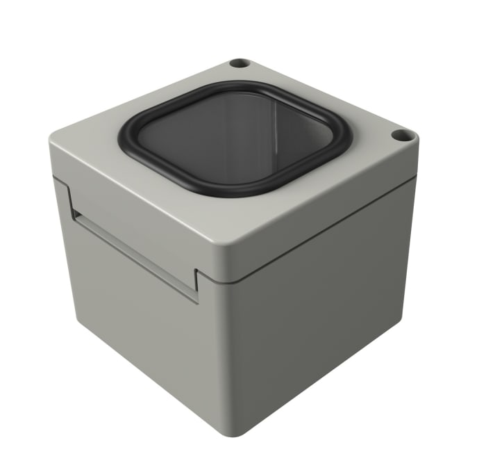 Rose Mini Polyglas Series Polyester Wall Box, IP65, Viewing Window, 200 mm x 200 mm x 170mm
