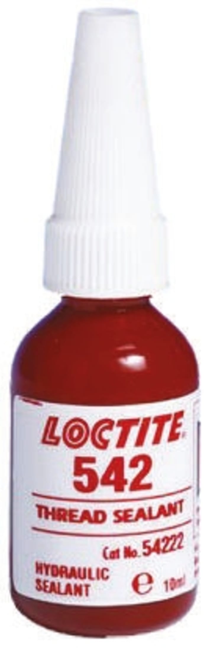 Sellador de roscas Loctite 542 de color Marrón, Botella de 10 ml, Sellado de roscas