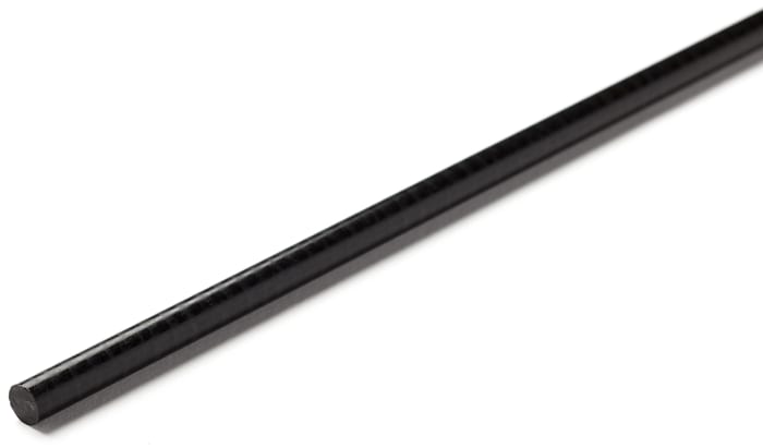 RS PRO Black Acetal Rod, 500mm x 135mm Diameter