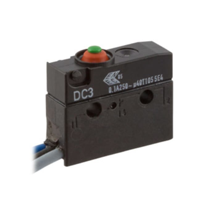 Microrupteur Bouton ZF, Câble, 1RT, 0,1 A 250V c.a.