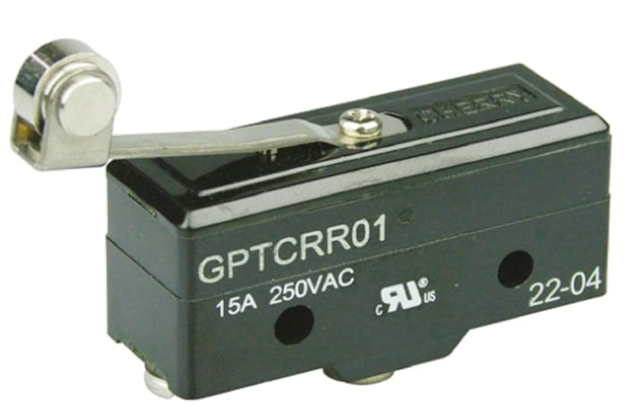Microrupteur Levier à galet ZF, Vis, SPDT, 15 A