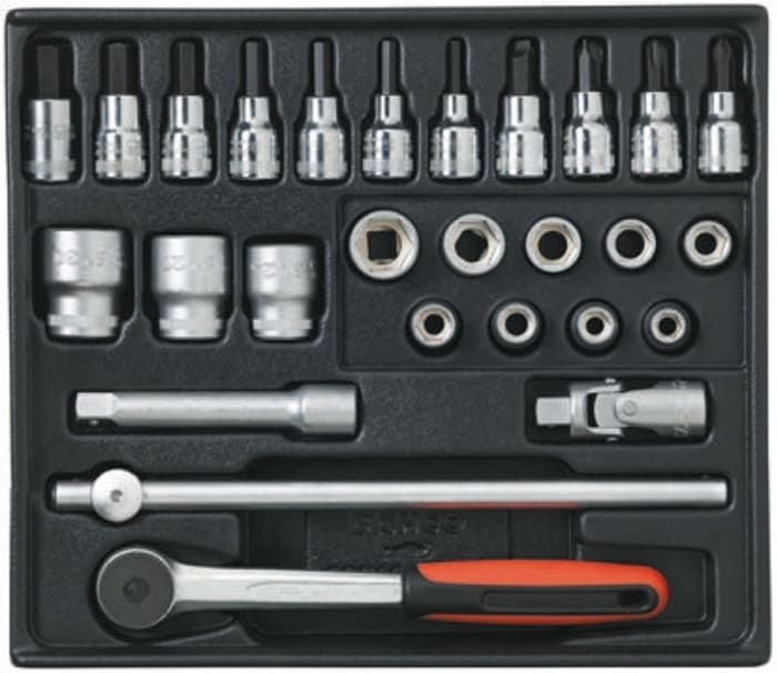 Jeu de douilles Bahco 1/2" Hexagonal 27 pièces