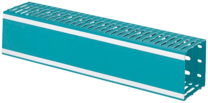 Legrand LINA 25 Blue Slotted Panel Trunking - Open Slot, W40 mm x D40mm, L2m, PVC