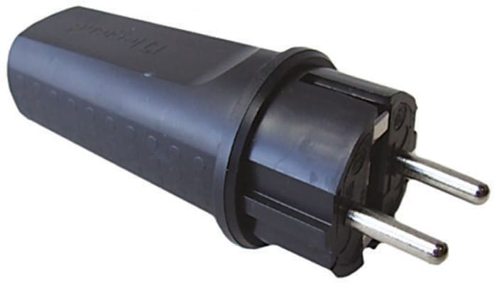 German Mains Connector, 16A, Cable Mount, 250 V ac