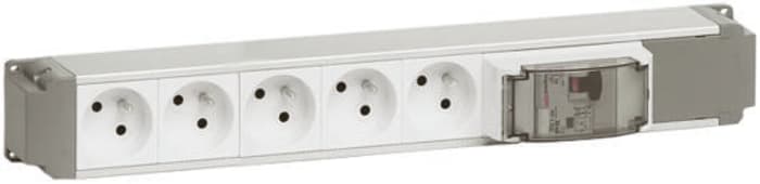 Tapa de Alimentación para Canalización de Cable Legrand 73414, 5 conectores, No, 250 V Tipo E - francés