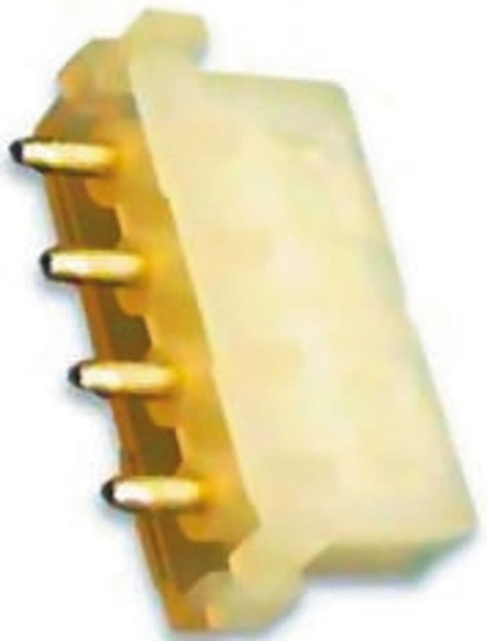 TE Connectivity Universal MATE-N-LOK Series Straight Through Hole Mount PCB Socket, 3-Contact, 6.35mm Pitch, Solder