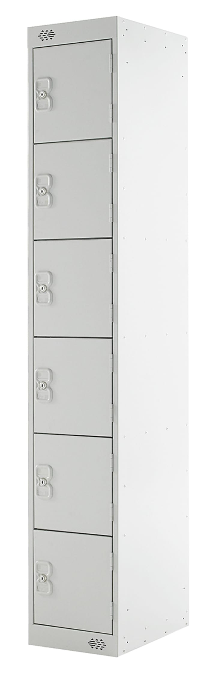 Casier industriel 6 portes en Acier, 1800 mm x 300 mm x 450mm