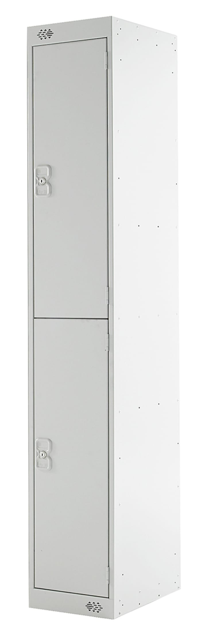 RS PRO | 2 Door Steel Grey Industrial Locker, 1800 mm x 300 mm x 