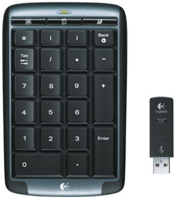 920-002338 Logitech | Teclado numérico Logitech 920-002338 Negro  Inalámbrico USB | 521-550 | RS Components