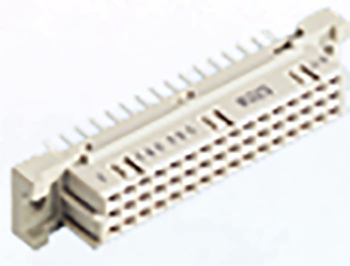 ERNI 48 Way 2.54mm Pitch Class C2, 3 Row, Straight DIN 41612 Connector, Socket