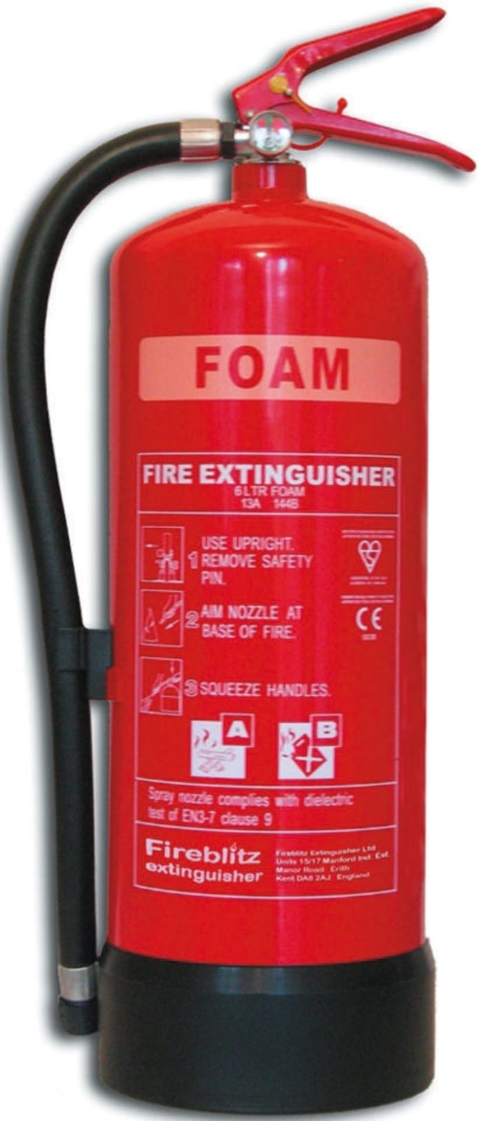 Fireblitz 6L AFFF Foam Fire Extinguisher for Electrical, Vehicle (A, B)