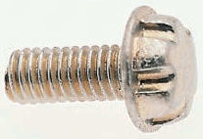 System Zero Zinc Plated Flange Button Steel Tamper Proof Security Screw, M5 x 19mm