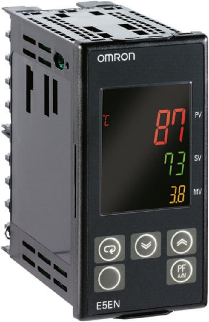 Omron E5EN PID Temperature Controller, 48 x 96mm, 3 Output Relay, 100 → 240 V ac Supply Voltage