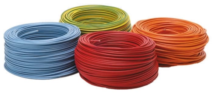 Zapojovací vodič plocha průřezu 1,5 mm², Bílá, 750 V 100m 15 AWG RS PRO 2491X