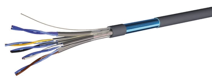CAE Groupe 4 Core 20 Telephone Cable, Grey Sheath, 100m
