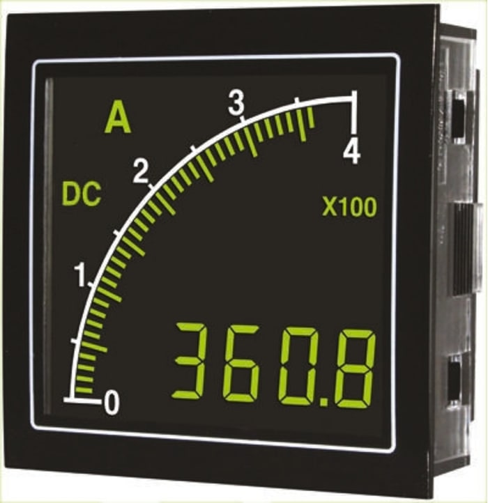 Trumeter Digital Panel Ammeter DC, LCD Display 4-Digits ±2 %