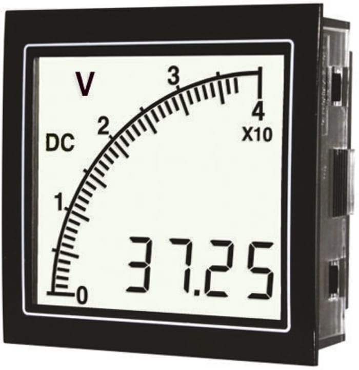 Trumeter Digital Panel Voltmeter DC, LCD Display 3.5-Digits ±2 %