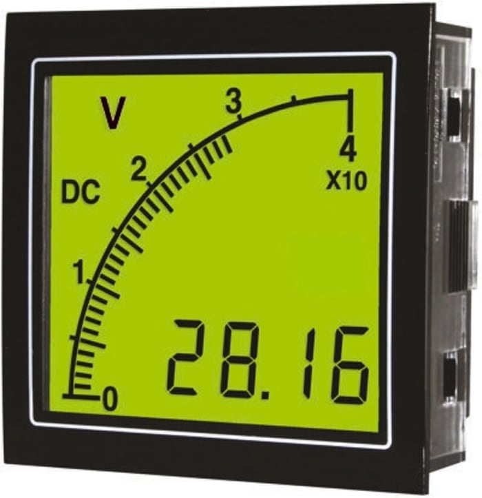 Trumeter Digital Panel Voltmeter DC, LCD Display 3.5-Digits ±2 %