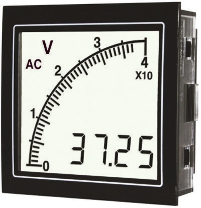 Trumeter Digital Panel Voltmeter AC, LCD Display 3.5-Digits ±2 %