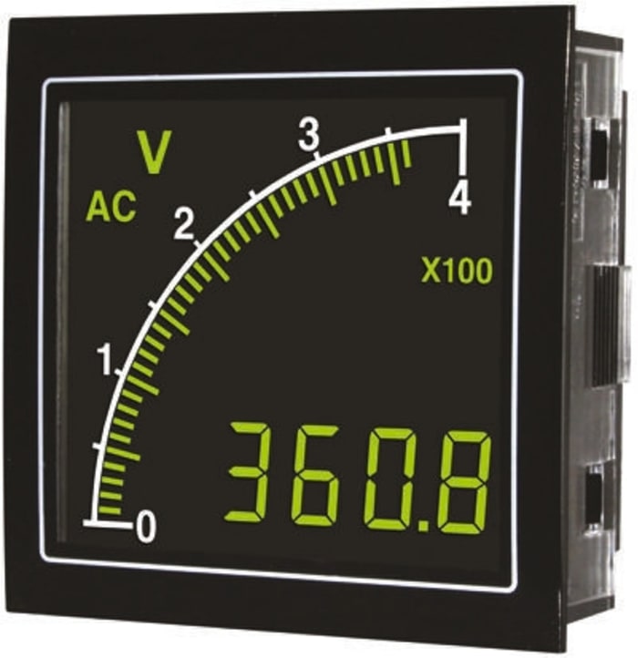 Trumeter Digital Panel Voltmeter AC, LCD Display 3.5-Digits ±2 %
