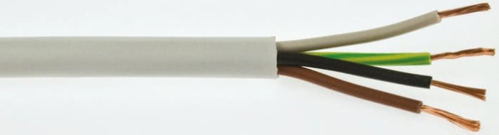 Câble d'alimentation RS PRO 4G1 mm², 100m Blanc